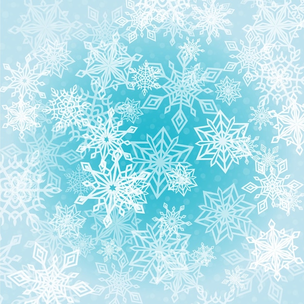 El fondo de los caóticos copos de nieve