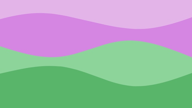 Fondo en capas minimalista en tonos verdes y púrpuras