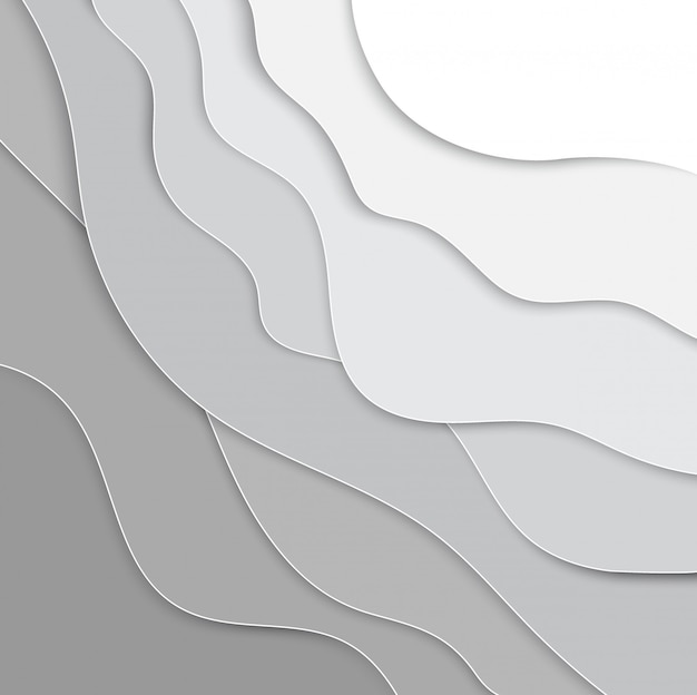 Fondo de capas de papel 3D