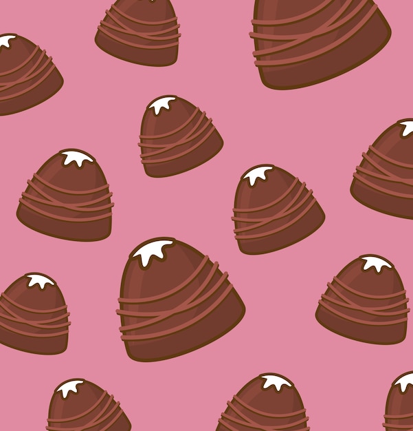 Fondo de caramelos de chocolate