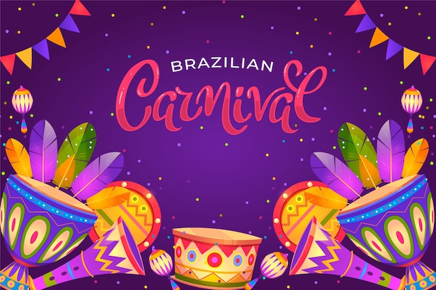 El fondo del carnaval en gradiente