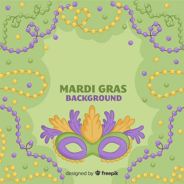 Vector fondo de carnaval mardi gras