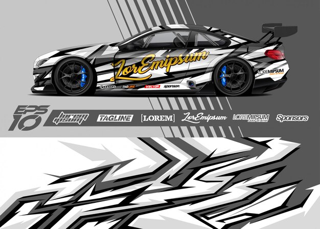 Fondo de carreras para envoltura de automóviles