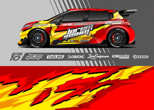 Fondo de carreras para envoltura de automóviles