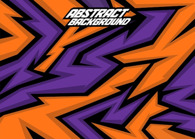 Fondo de carreras rayas abstractas con medio PUMkInorangegrape y vector libre negro