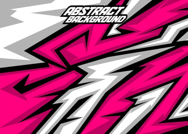 Fondo de carreras rayas abstractas con pink brillantejwhitee y negro vector libre