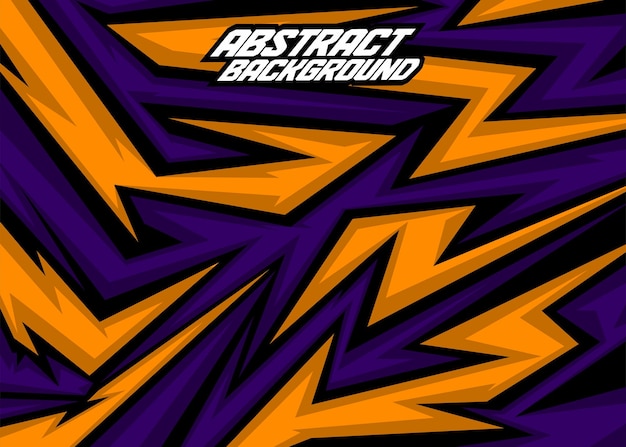 Fondo de carreras rayas abstractas con Princeton naranja púrpura profundo y negro vector libre
