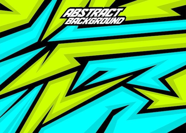 Fondo de carreras rayas abstractas con VolTCyan azul y negro vector libre