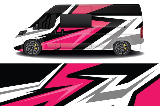 fondo de carreras de vectores para pegatinas de envoltura de autocaravana y más