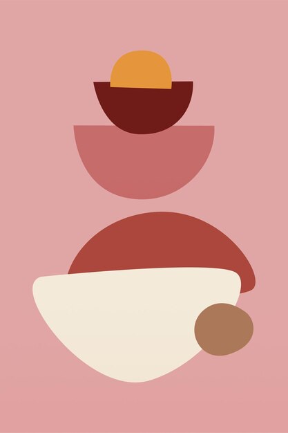 El fondo del cartel de arte bohe abstracto