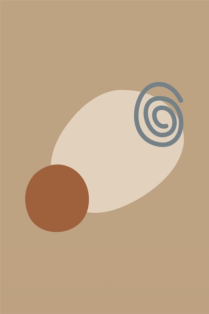 El fondo del cartel de arte bohe abstracto