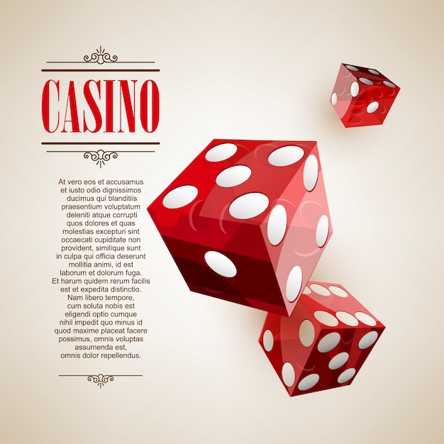 Fondo del cartel del logotipo del casino o folleto