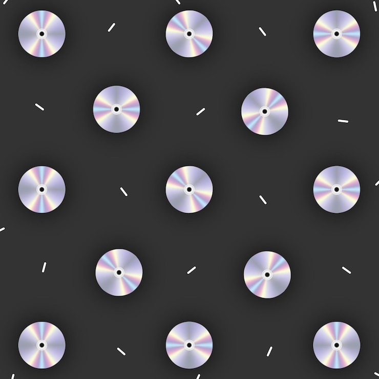 Vector fondo de cd de música vectorial
