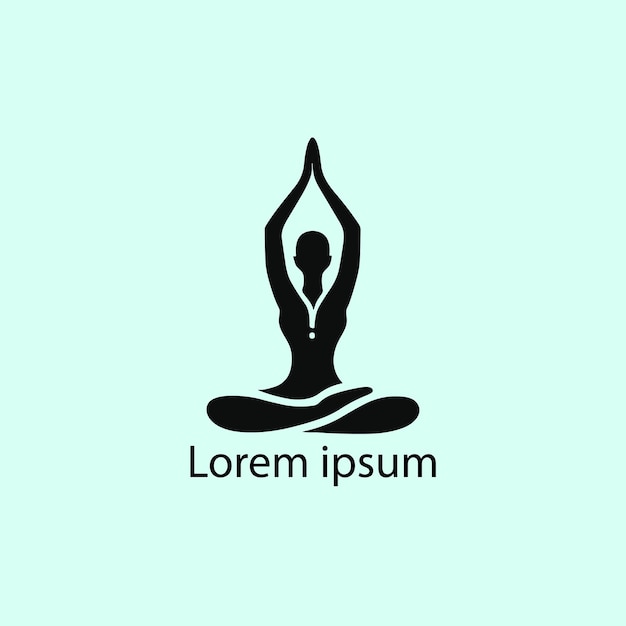 fondo de celebración del día mundial del logo de yoga con mujeres haciendo ejercicio