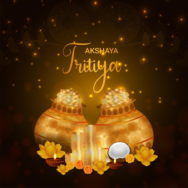 Fondo de celebración feliz akshaya tritiya