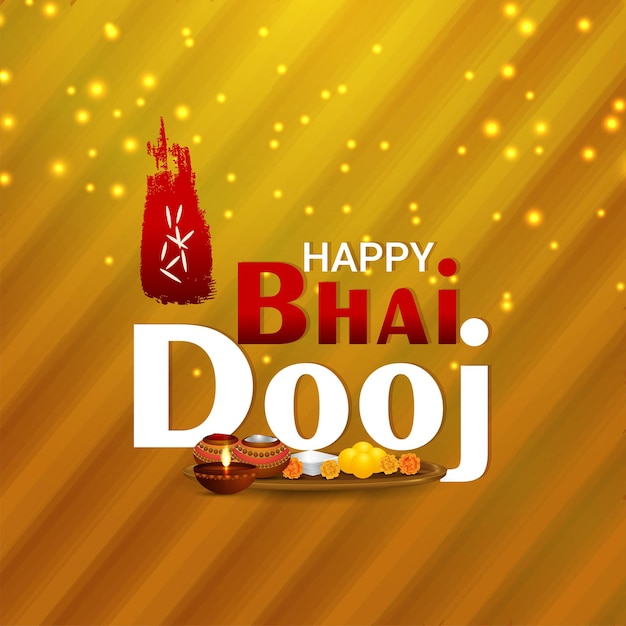 Fondo de celebración feliz bhai dooj