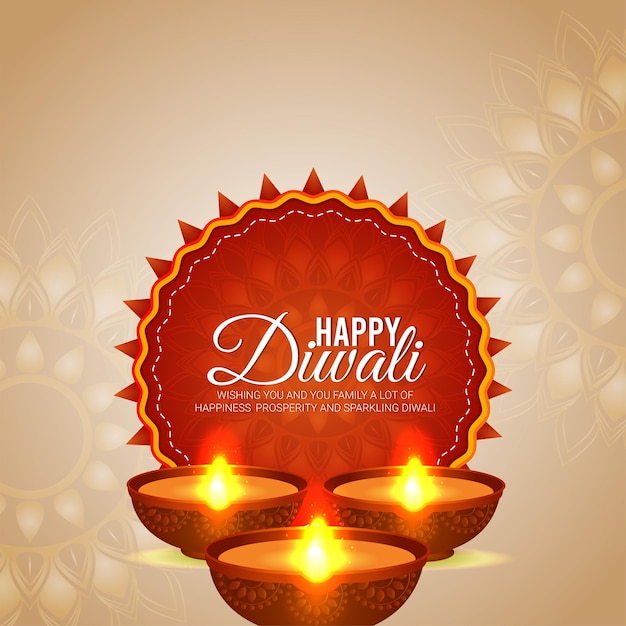 Vector fondo de celebración feliz diwali