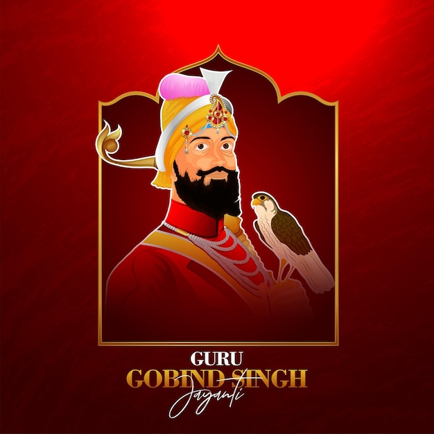 Fondo de celebración feliz guru gobind singh jayanti