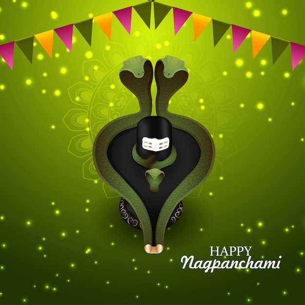 Fondo y celebración feliz nagpanchami