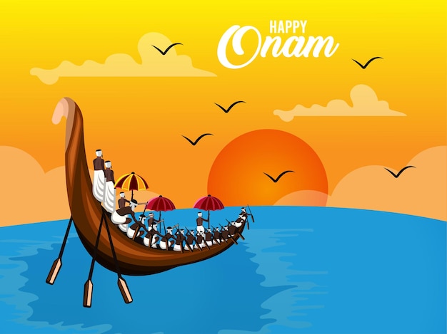 Fondo de celebración feliz onam sfestival