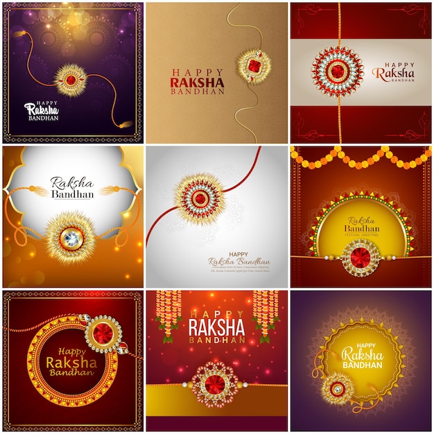 Fondo de celebración feliz raksha bandhan