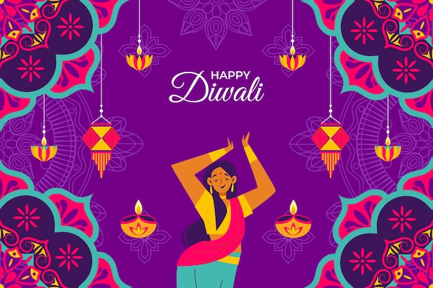 Fondo de celebración del festival de diwali