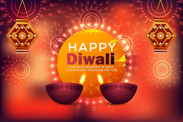 Fondo de celebración del festival de diwali