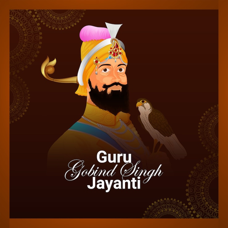 Vector fondo de celebración de guru gobind singh jayanti