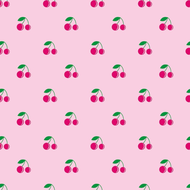 fondo de cereza de patrones sin fisuras