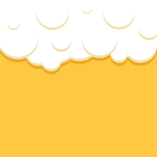 Fondo de cerveza fría en estilo plano Ilustración vectorial de bebidas alcohólicas en fondo aislado Concepto de negocio de carteles de vidrio de alcohol