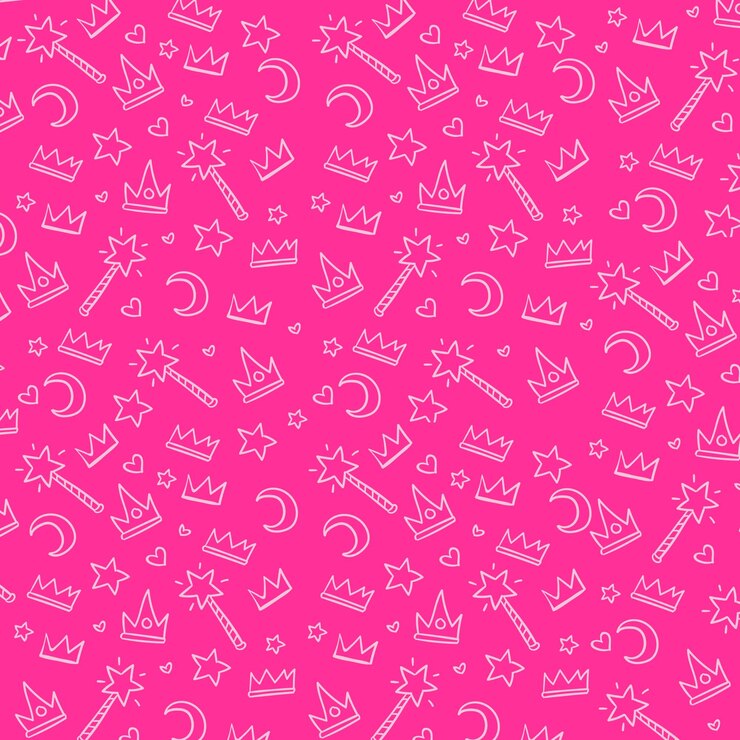 Vector fondo para una chica patrón impresión rosa fondo de la princesa