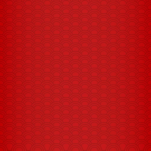 Fondo chino, fondo rojo festivo clásico decorativo, ilustración vectorial