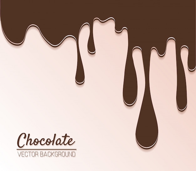 Fondo con chocolate derretido.