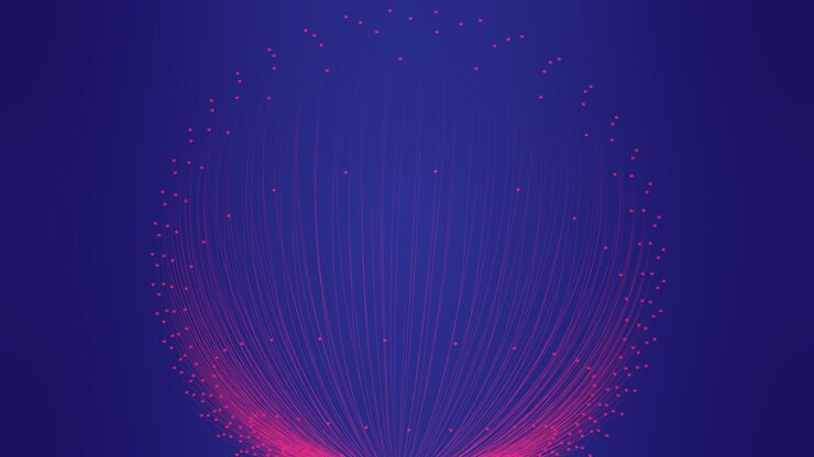 Fondo del ciberespacio digital página web futurista Fondo cibernético con cables y líneas