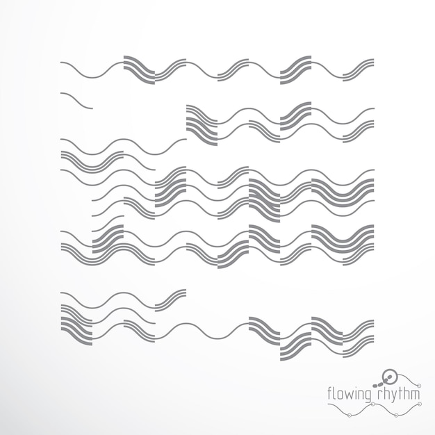 Fondo cibernético vectorial, ilustración de líneas abstractas caóticas.