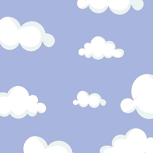 Fondo del cielo Animación vectorial Fondo de la nube Fondo
