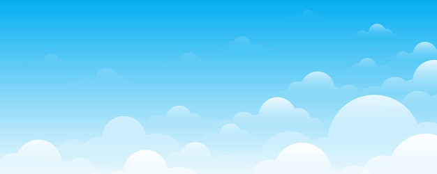 Fondo de cielo azul con nubes