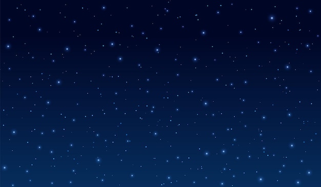 Vector fondo del cielo estrellado espacio nocturno ilustración del universo ilustración vectorial