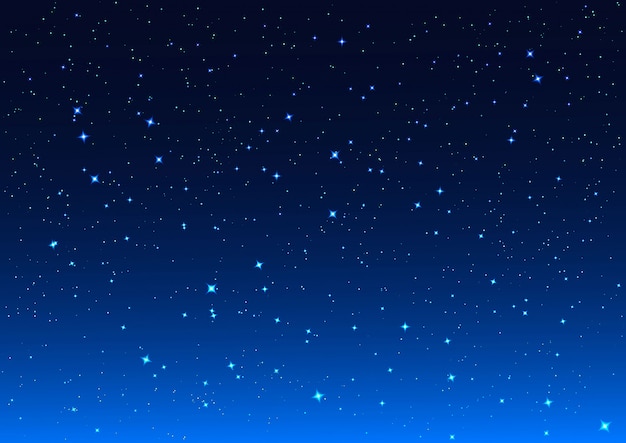 Vector fondo de cielo nocturno