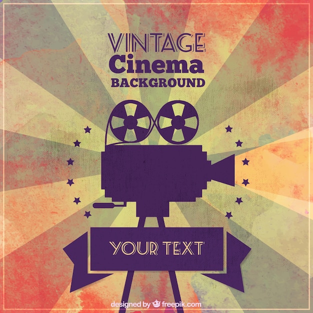 Vector fondo de cine vintage