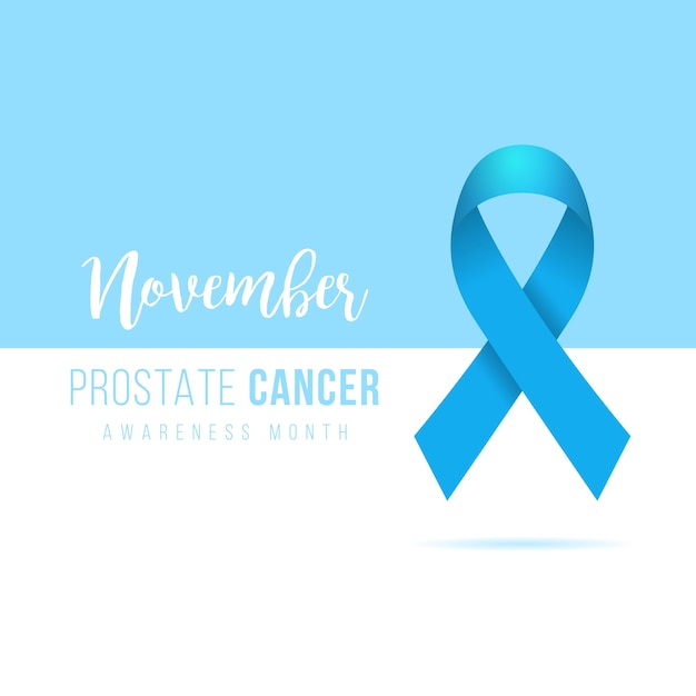 Fondo de cinta de conciencia azul de cáncer de próstata