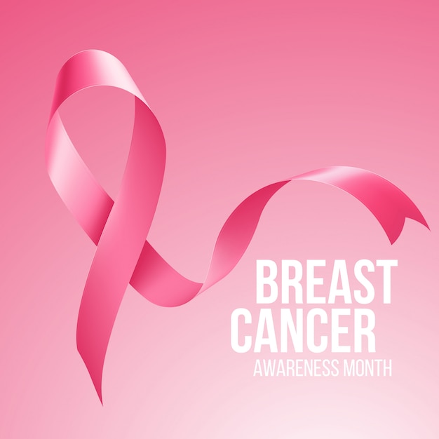 Fondo de cinta de conciencia de cáncer de mama.