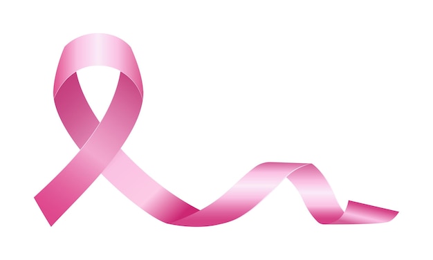 Fondo de cinta de concientización sobre el cáncer de mama vectorial
