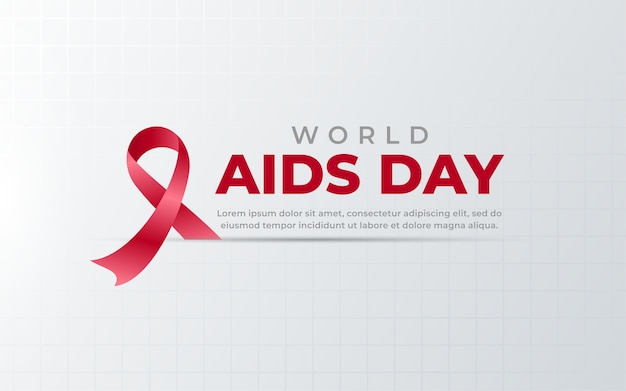 Fondo de cinta del día mundial del sida