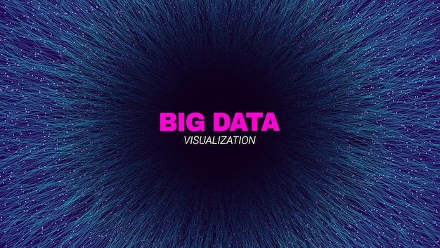 Fondo circular de flujo de big data