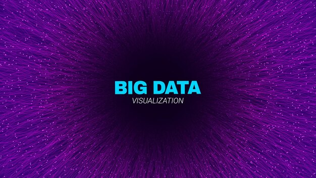 Fondo circular de flujo de big data