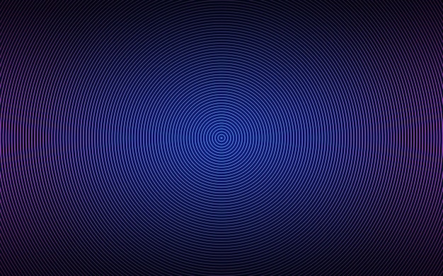 Fondo de círculo abstracto azul y rosa Círculos negros sobre fondo gris con gradiente colorido Patrón geométrico simple.
