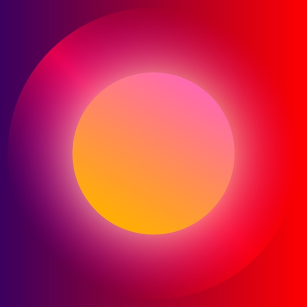 Fondo de círculo abstracto formas de gradiente redondas patrón ilustración vectorial de borde brillante