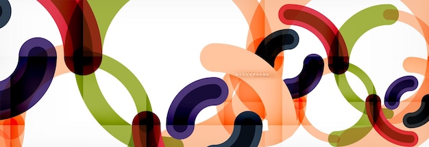 Fondo del círculo de diseño lineal