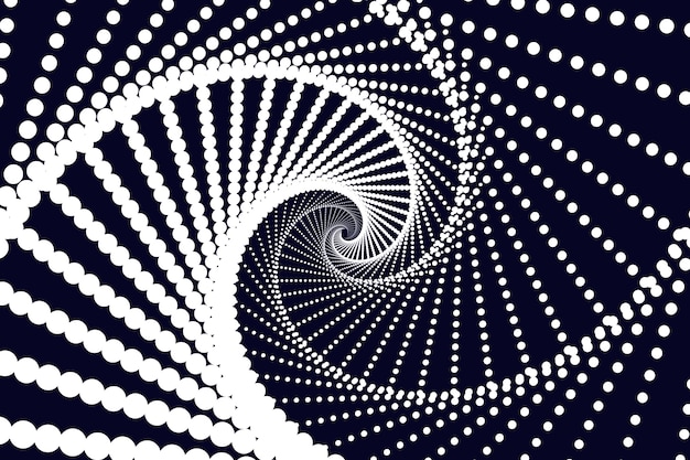 Vector fondo de círculo espiral de diseño plano